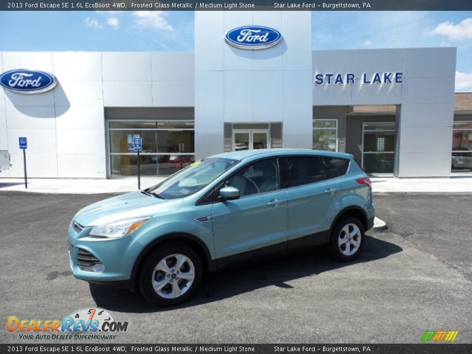 2013 Ford Escape SE 1.6L EcoBoost 4WD Frosted Glass Metallic / Medium Light Stone Photo #1