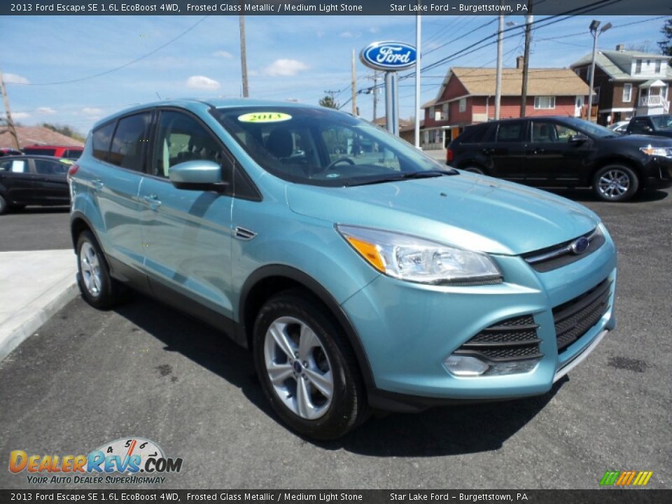 2013 Ford Escape SE 1.6L EcoBoost 4WD Frosted Glass Metallic / Medium Light Stone Photo #9