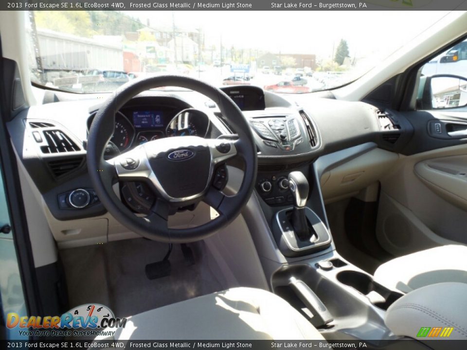 2013 Ford Escape SE 1.6L EcoBoost 4WD Frosted Glass Metallic / Medium Light Stone Photo #13