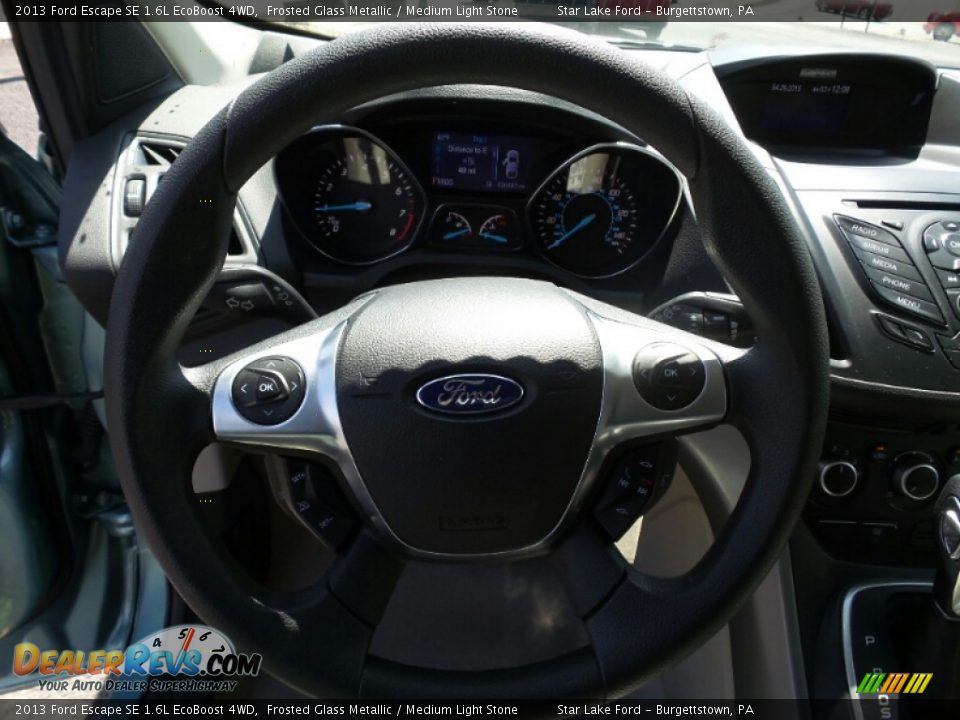 2013 Ford Escape SE 1.6L EcoBoost 4WD Frosted Glass Metallic / Medium Light Stone Photo #16