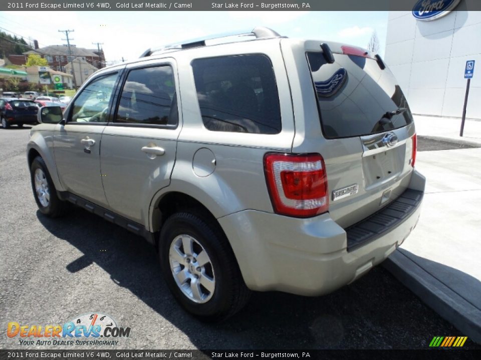 2011 Ford Escape Limited V6 4WD Gold Leaf Metallic / Camel Photo #3