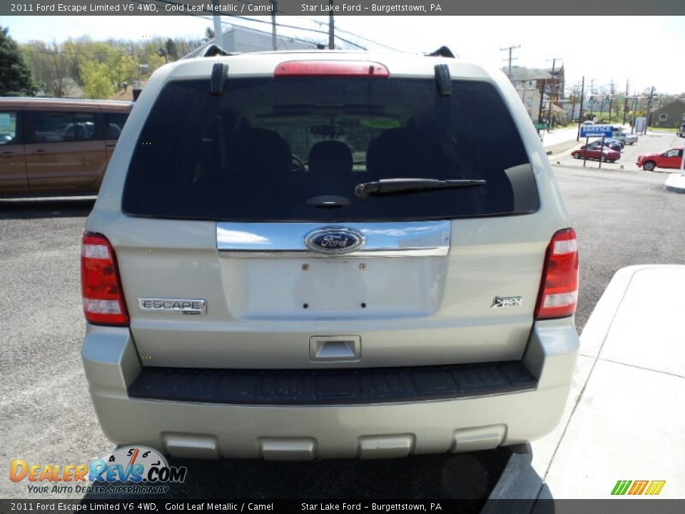 2011 Ford Escape Limited V6 4WD Gold Leaf Metallic / Camel Photo #4