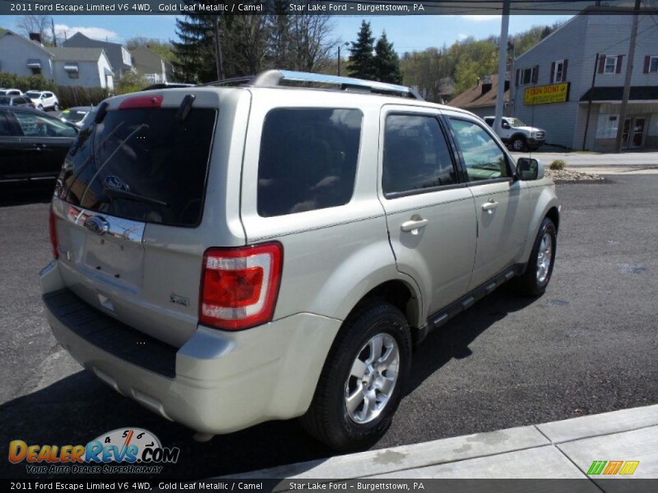 2011 Ford Escape Limited V6 4WD Gold Leaf Metallic / Camel Photo #6