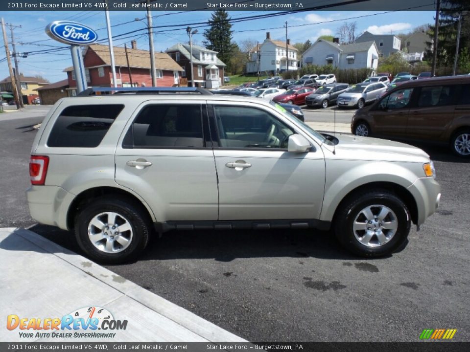 2011 Ford Escape Limited V6 4WD Gold Leaf Metallic / Camel Photo #7