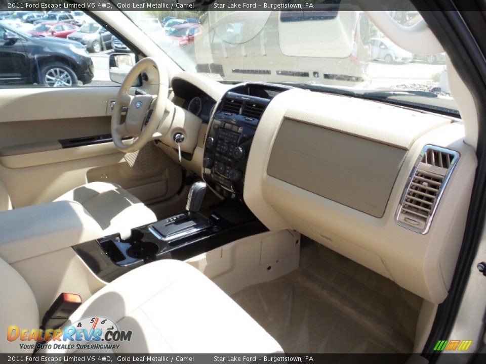 2011 Ford Escape Limited V6 4WD Gold Leaf Metallic / Camel Photo #8