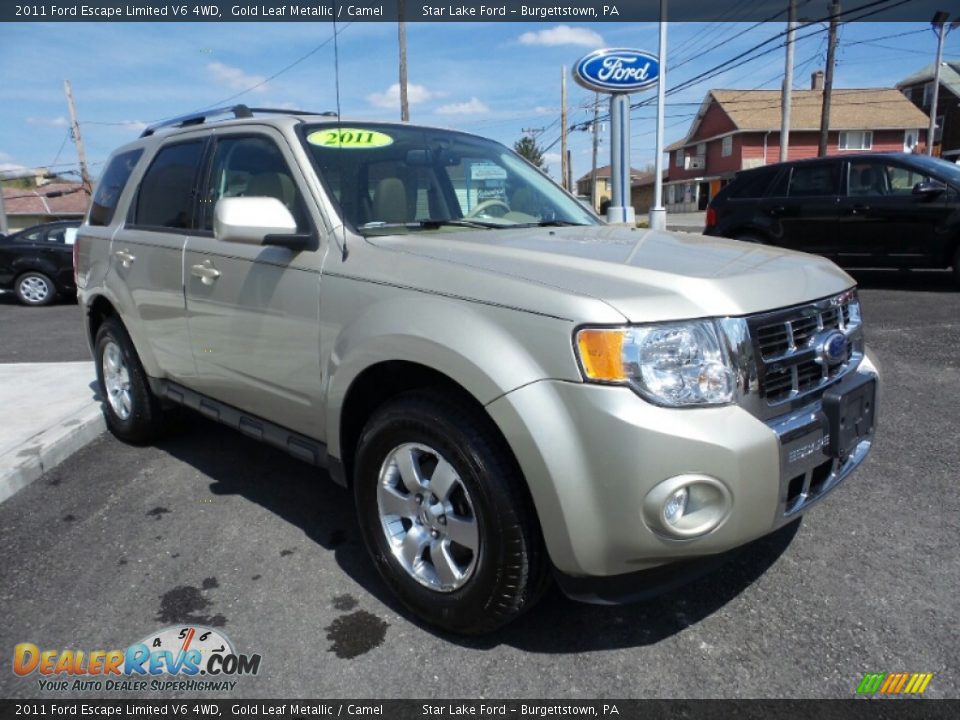 2011 Ford Escape Limited V6 4WD Gold Leaf Metallic / Camel Photo #9