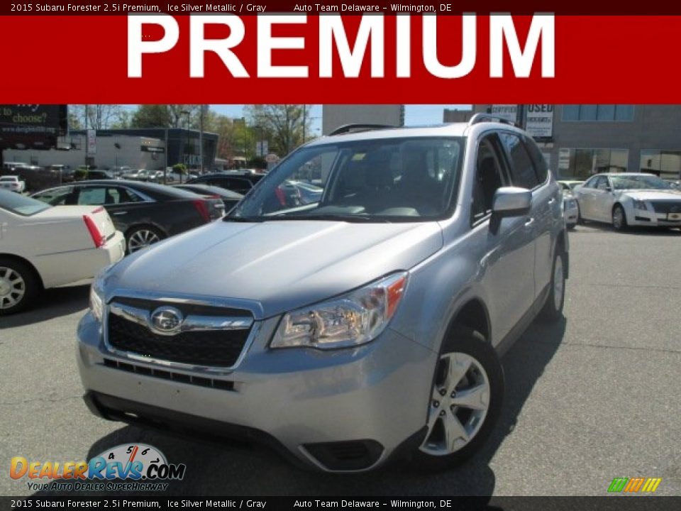 2015 Subaru Forester 2.5i Premium Ice Silver Metallic / Gray Photo #1