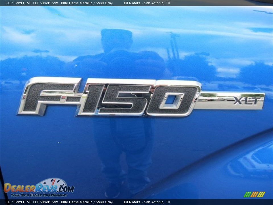 2012 Ford F150 XLT SuperCrew Blue Flame Metallic / Steel Gray Photo #10