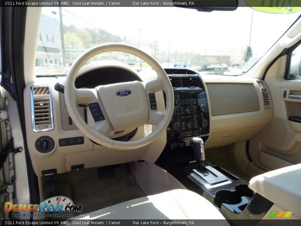 2011 Ford Escape Limited V6 4WD Gold Leaf Metallic / Camel Photo #13
