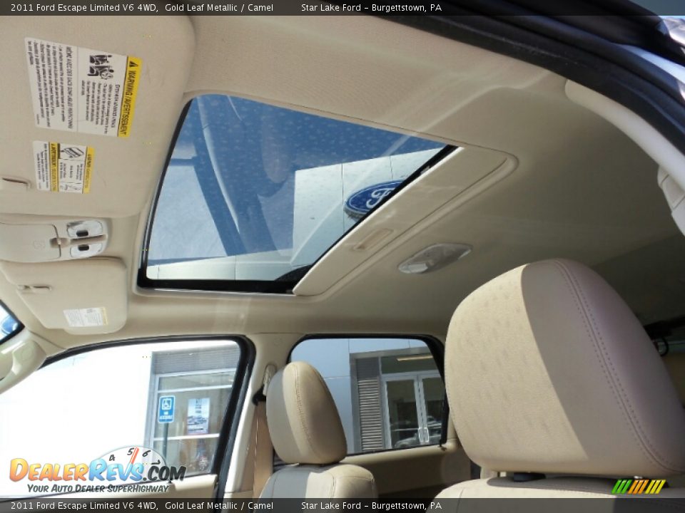 2011 Ford Escape Limited V6 4WD Gold Leaf Metallic / Camel Photo #16