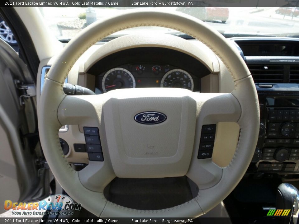2011 Ford Escape Limited V6 4WD Gold Leaf Metallic / Camel Photo #17
