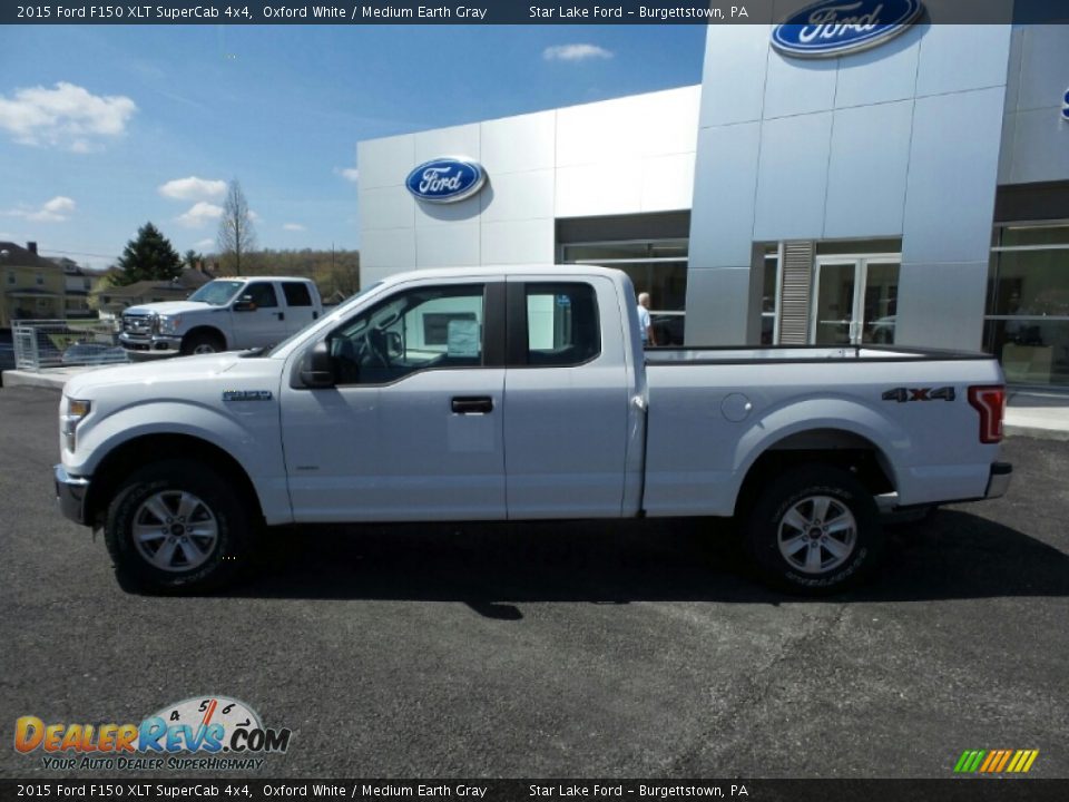 Oxford White 2015 Ford F150 XLT SuperCab 4x4 Photo #2