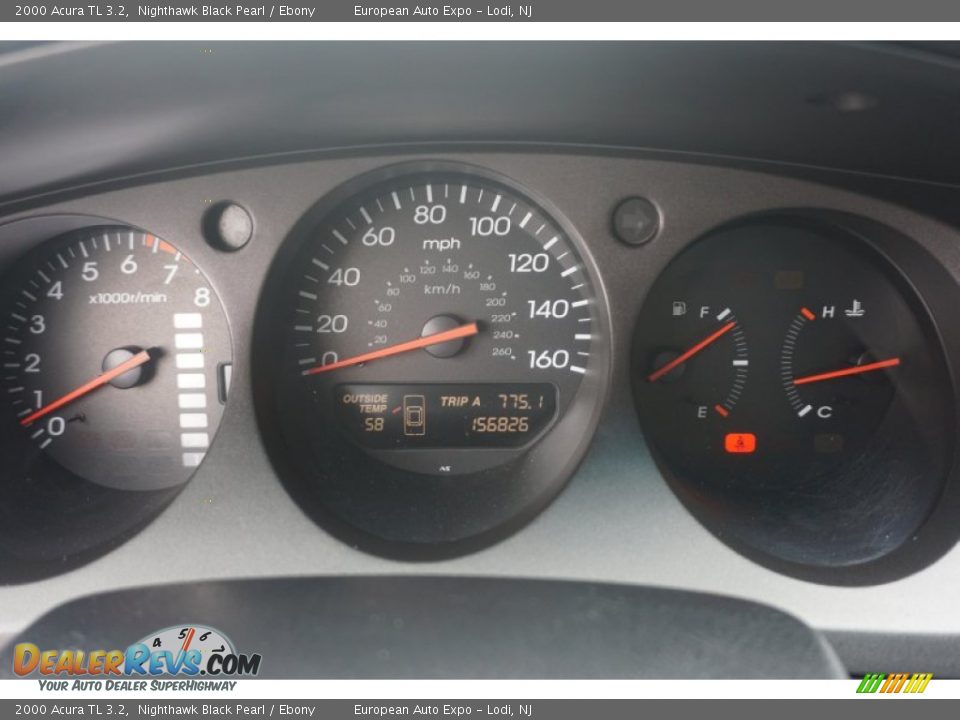2000 Acura TL 3.2 Nighthawk Black Pearl / Ebony Photo #13