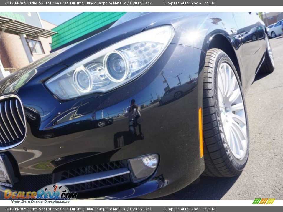 2012 BMW 5 Series 535i xDrive Gran Turismo Black Sapphire Metallic / Oyster/Black Photo #18