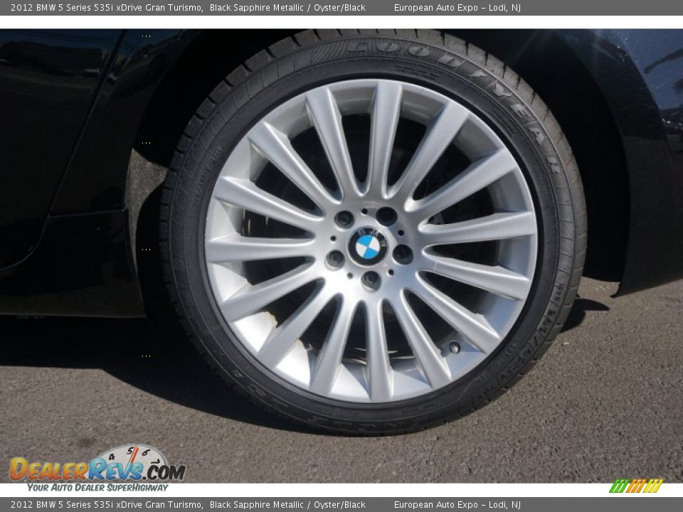 2012 BMW 5 Series 535i xDrive Gran Turismo Black Sapphire Metallic / Oyster/Black Photo #21