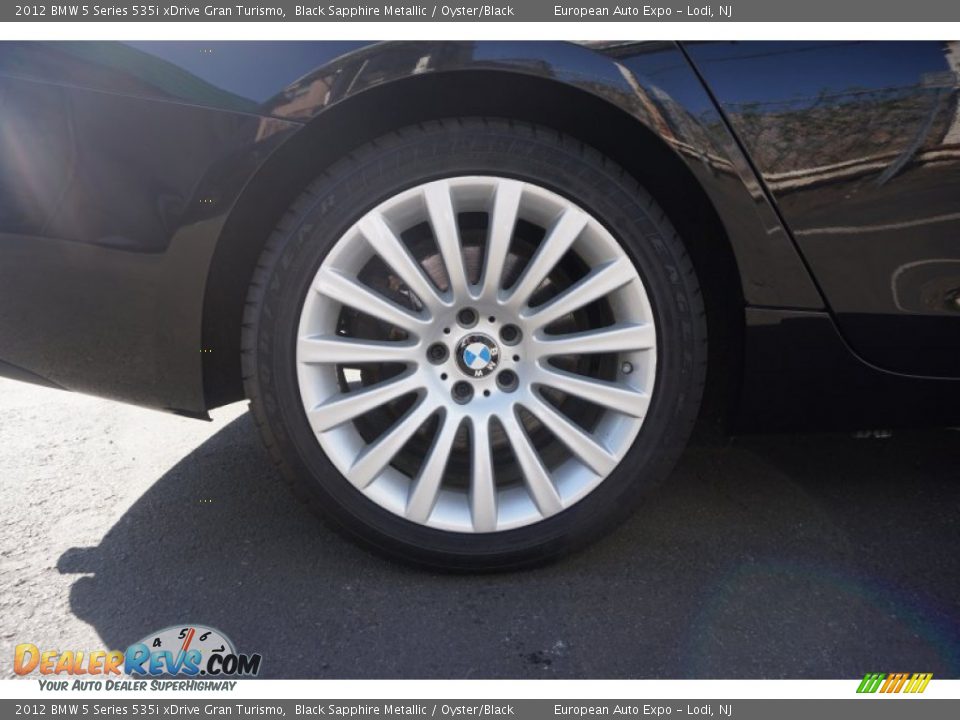 2012 BMW 5 Series 535i xDrive Gran Turismo Black Sapphire Metallic / Oyster/Black Photo #22