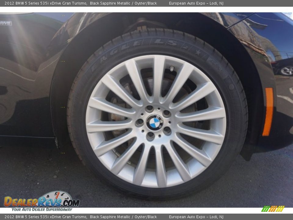 2012 BMW 5 Series 535i xDrive Gran Turismo Black Sapphire Metallic / Oyster/Black Photo #23