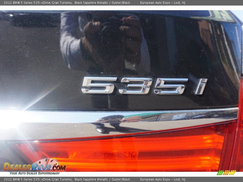 2012 BMW 5 Series 535i xDrive Gran Turismo Black Sapphire Metallic / Oyster/Black Photo #24