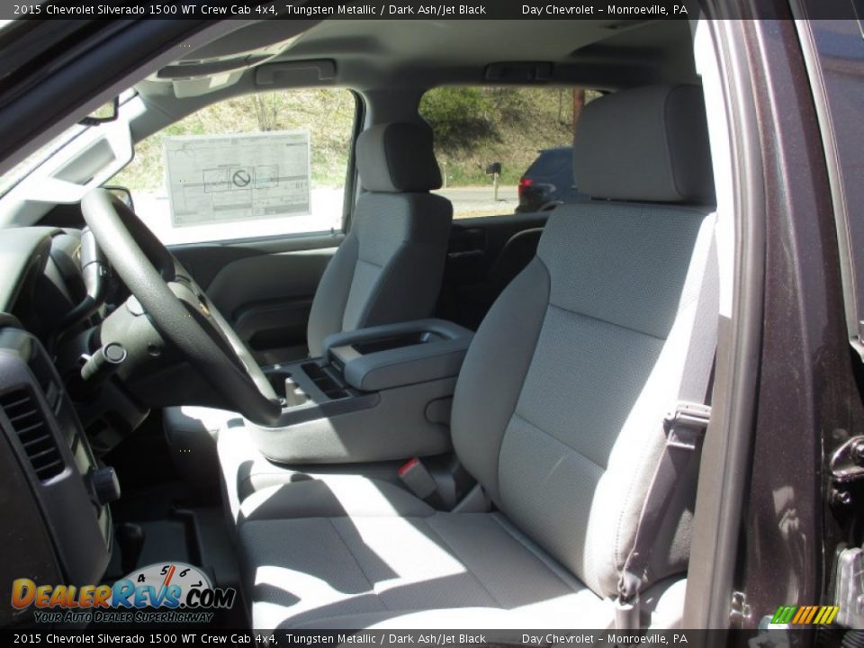 2015 Chevrolet Silverado 1500 WT Crew Cab 4x4 Tungsten Metallic / Dark Ash/Jet Black Photo #13