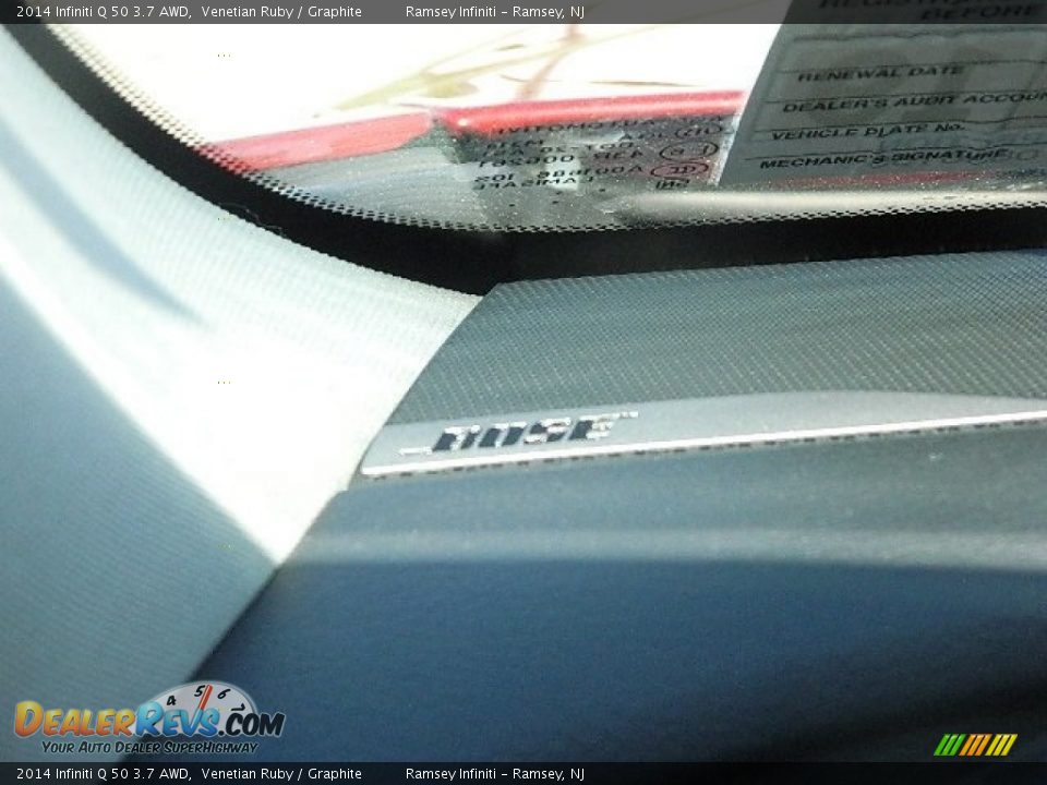 2014 Infiniti Q 50 3.7 AWD Venetian Ruby / Graphite Photo #18