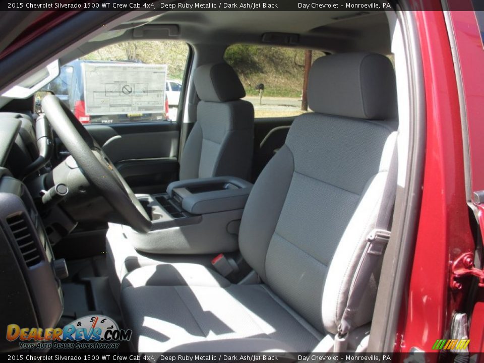 2015 Chevrolet Silverado 1500 WT Crew Cab 4x4 Deep Ruby Metallic / Dark Ash/Jet Black Photo #13
