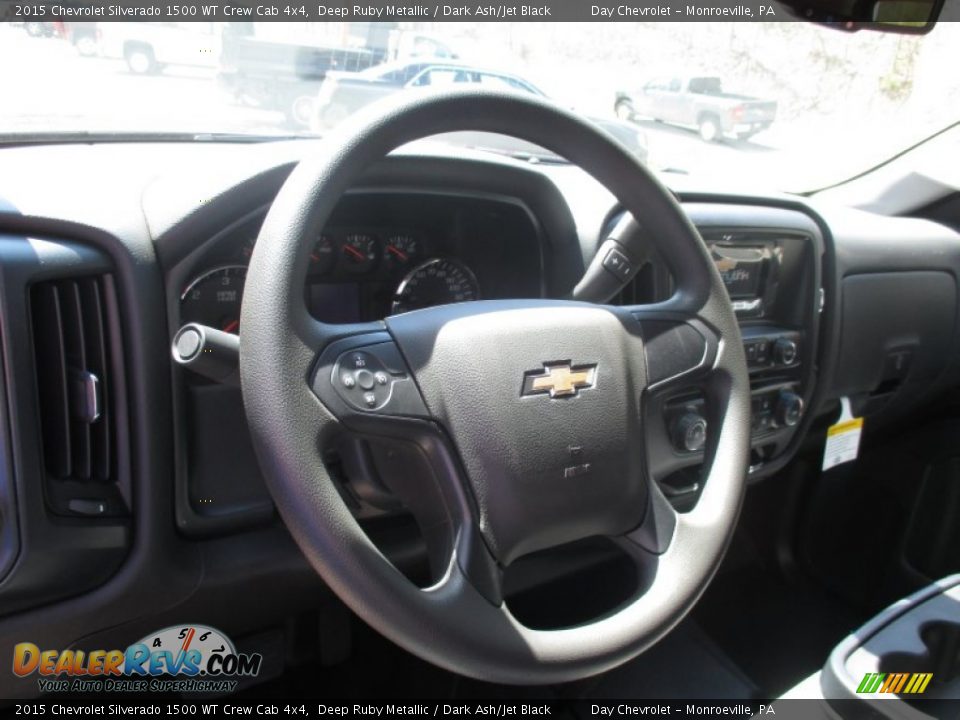 2015 Chevrolet Silverado 1500 WT Crew Cab 4x4 Deep Ruby Metallic / Dark Ash/Jet Black Photo #15