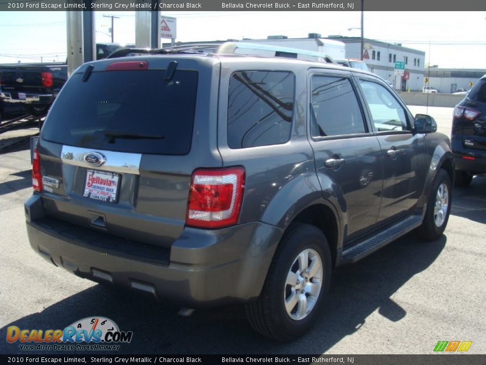 2010 Ford Escape Limited Sterling Grey Metallic / Charcoal Black Photo #4