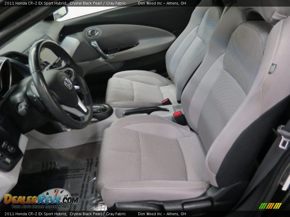 2011 Honda CR-Z EX Sport Hybrid Crystal Black Pearl / Gray Fabric Photo #8