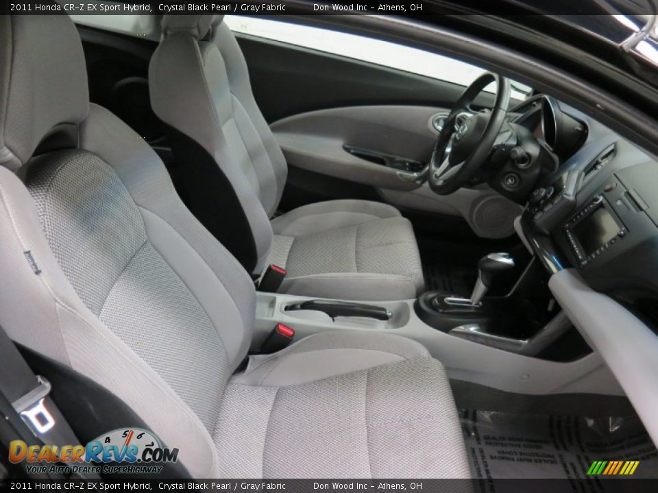 2011 Honda CR-Z EX Sport Hybrid Crystal Black Pearl / Gray Fabric Photo #9