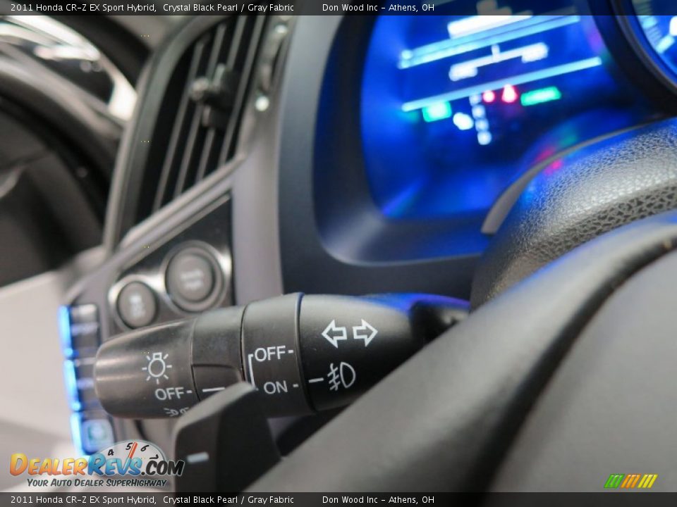 2011 Honda CR-Z EX Sport Hybrid Crystal Black Pearl / Gray Fabric Photo #17