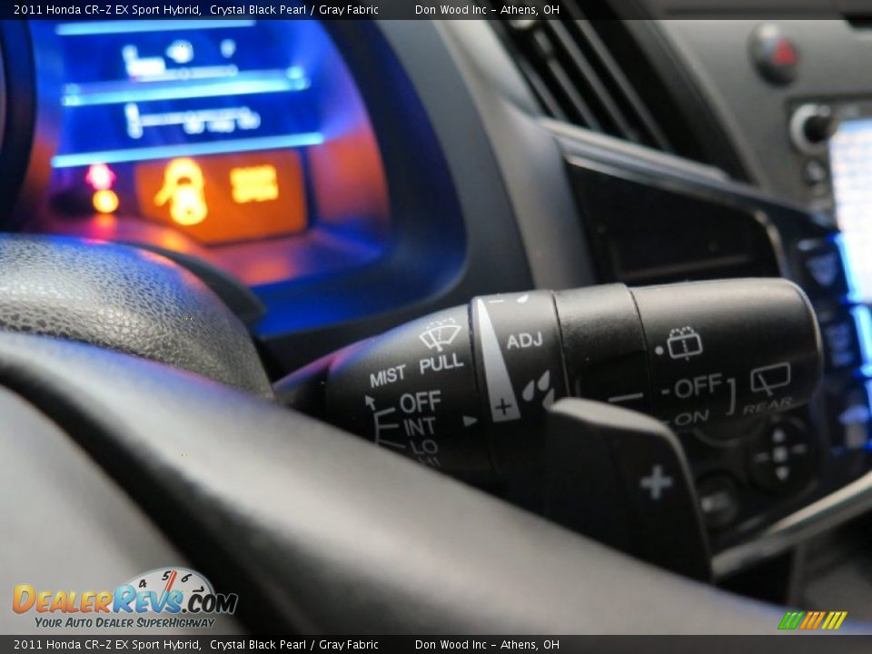 2011 Honda CR-Z EX Sport Hybrid Crystal Black Pearl / Gray Fabric Photo #18