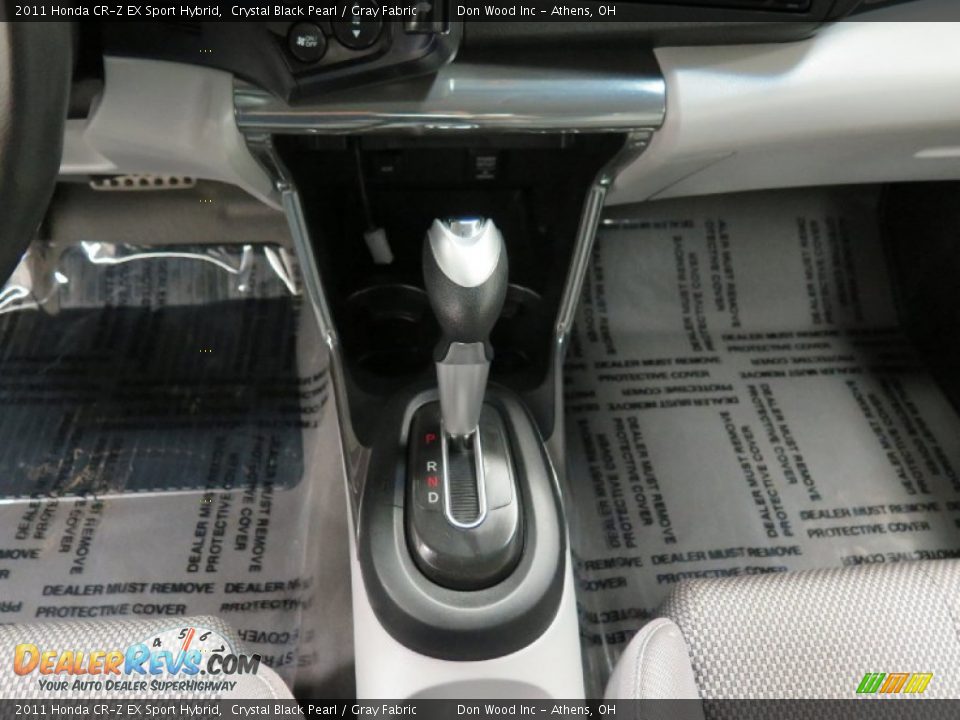 2011 Honda CR-Z EX Sport Hybrid Crystal Black Pearl / Gray Fabric Photo #23