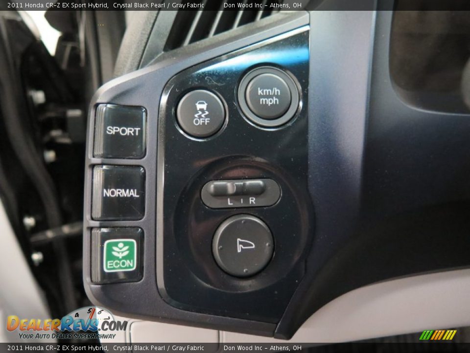 2011 Honda CR-Z EX Sport Hybrid Crystal Black Pearl / Gray Fabric Photo #24