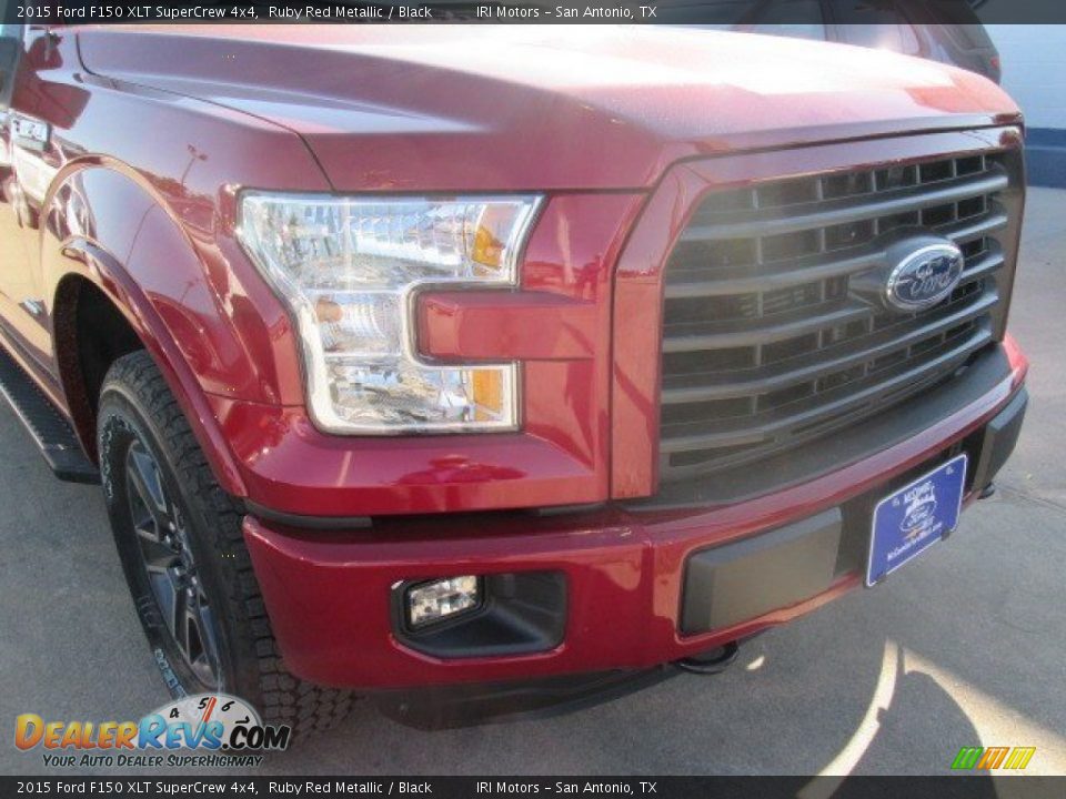 2015 Ford F150 XLT SuperCrew 4x4 Ruby Red Metallic / Black Photo #2