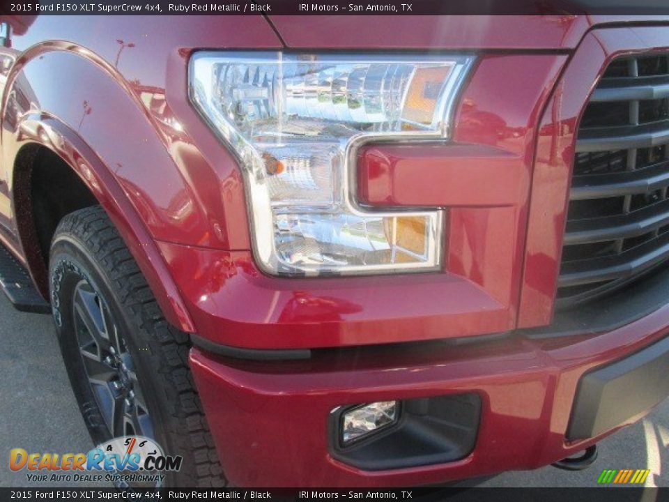 2015 Ford F150 XLT SuperCrew 4x4 Ruby Red Metallic / Black Photo #3