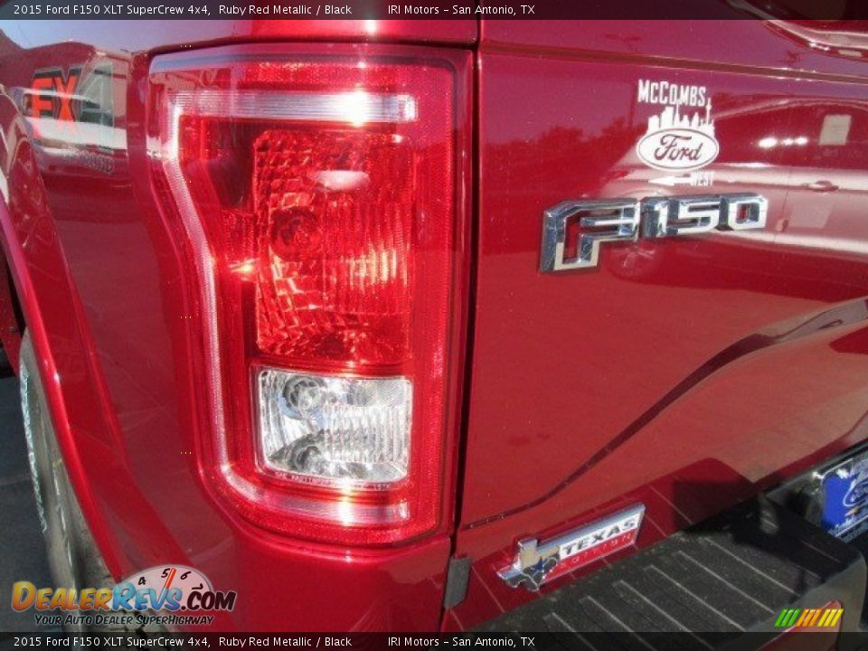 2015 Ford F150 XLT SuperCrew 4x4 Ruby Red Metallic / Black Photo #17