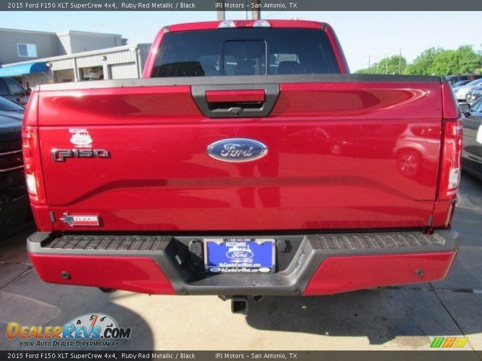 2015 Ford F150 XLT SuperCrew 4x4 Ruby Red Metallic / Black Photo #20