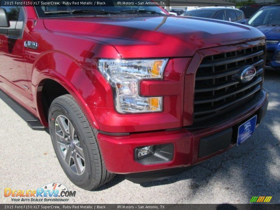 2015 Ford F150 XLT SuperCrew Ruby Red Metallic / Black Photo #2