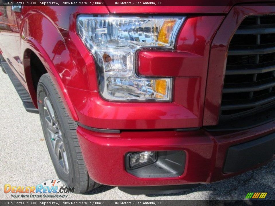 2015 Ford F150 XLT SuperCrew Ruby Red Metallic / Black Photo #3