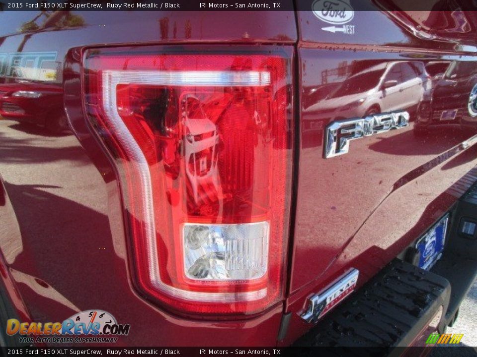 2015 Ford F150 XLT SuperCrew Ruby Red Metallic / Black Photo #15