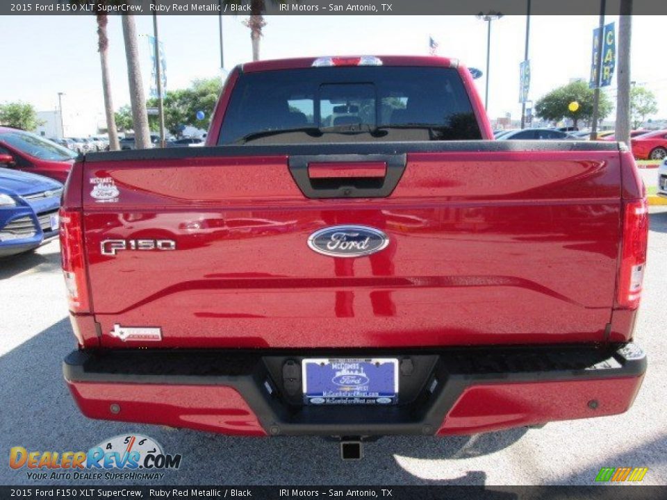 2015 Ford F150 XLT SuperCrew Ruby Red Metallic / Black Photo #18