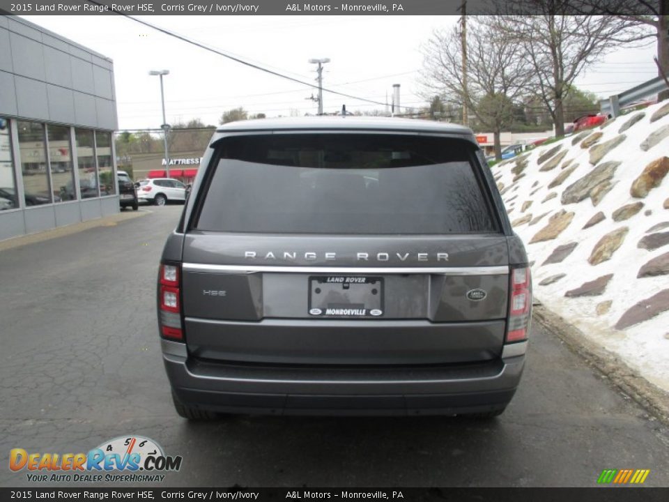 2015 Land Rover Range Rover HSE Corris Grey / Ivory/Ivory Photo #5