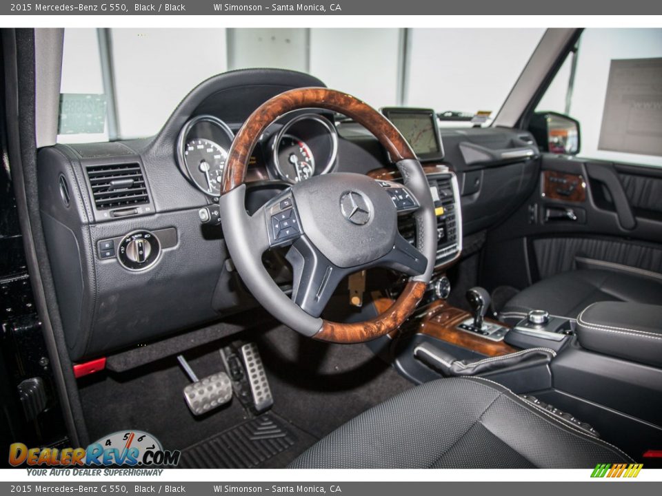Black Interior - 2015 Mercedes-Benz G 550 Photo #6