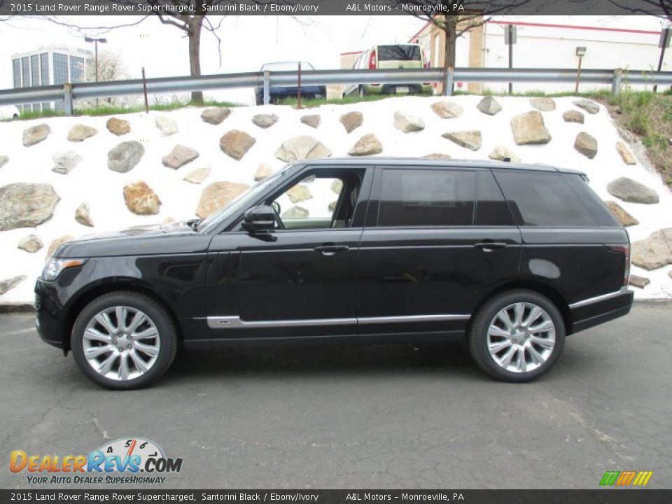 Santorini Black 2015 Land Rover Range Rover Supercharged Photo #2
