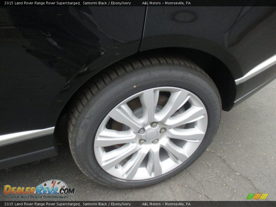 2015 Land Rover Range Rover Supercharged Santorini Black / Ebony/Ivory Photo #3