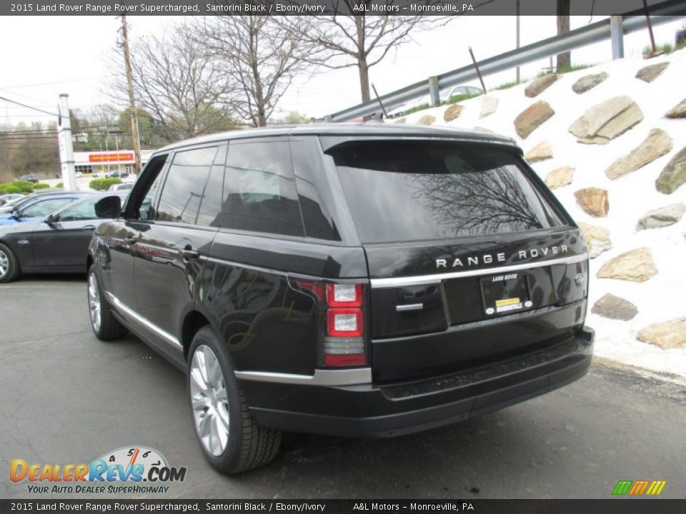 2015 Land Rover Range Rover Supercharged Santorini Black / Ebony/Ivory Photo #4