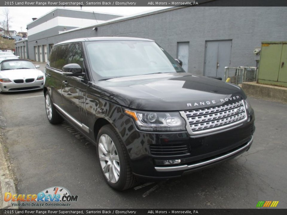 2015 Land Rover Range Rover Supercharged Santorini Black / Ebony/Ivory Photo #7