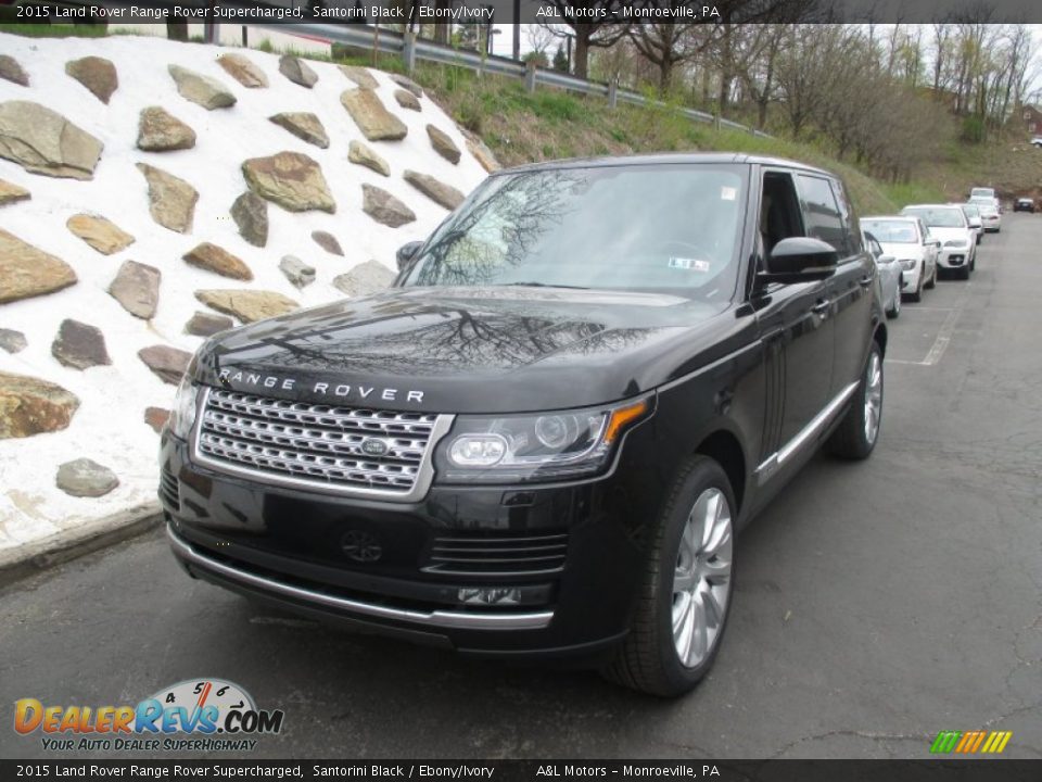 2015 Land Rover Range Rover Supercharged Santorini Black / Ebony/Ivory Photo #9
