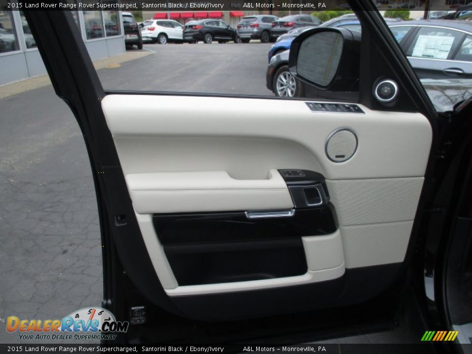 2015 Land Rover Range Rover Supercharged Santorini Black / Ebony/Ivory Photo #10