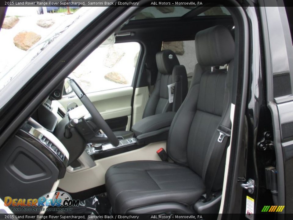 Ebony/Ivory Interior - 2015 Land Rover Range Rover Supercharged Photo #12